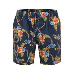 Duke Mens Dawson D555 Hawaiian Kingsize Swim Shorts / Navy